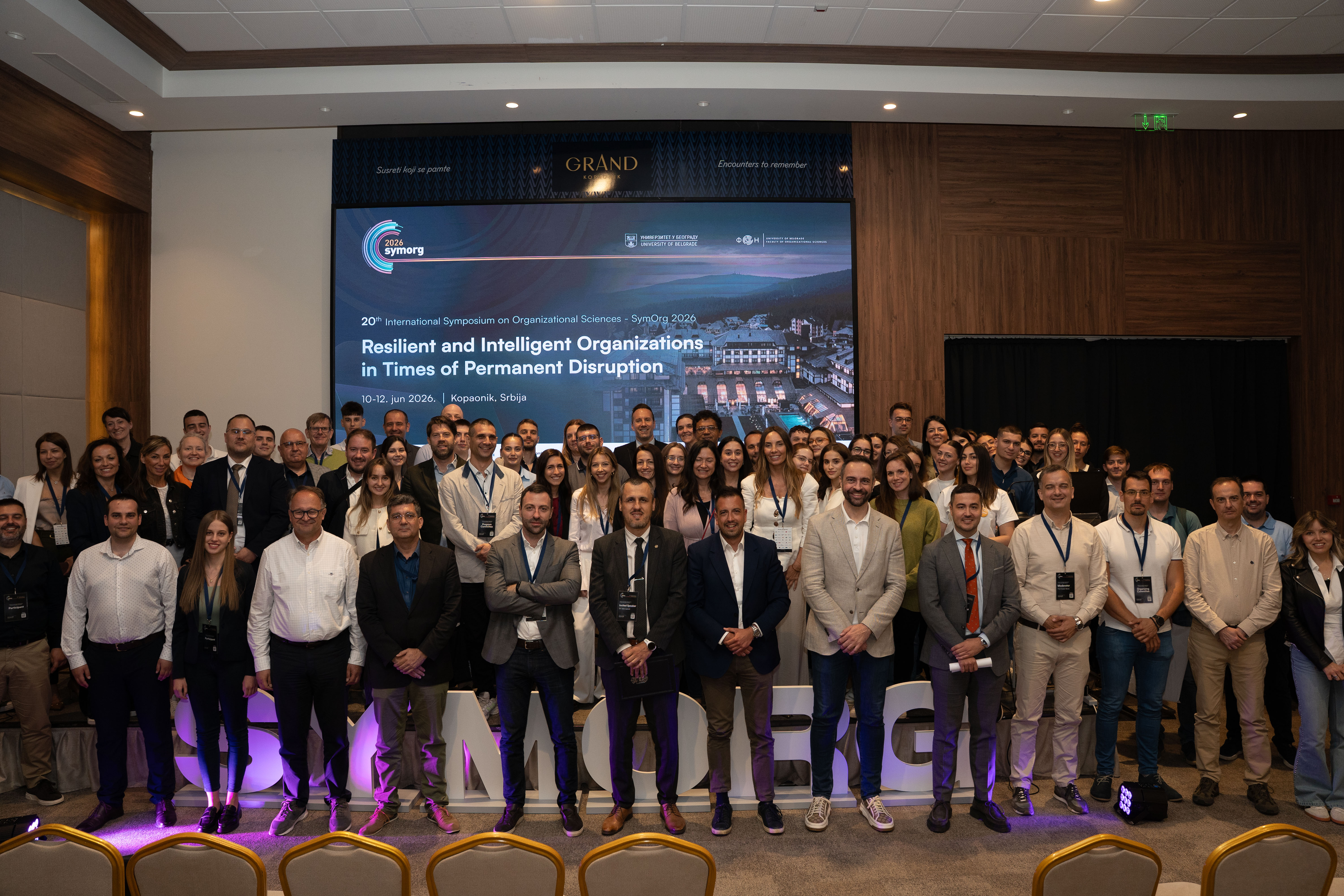 Awards ceremony at SymOrg 2026