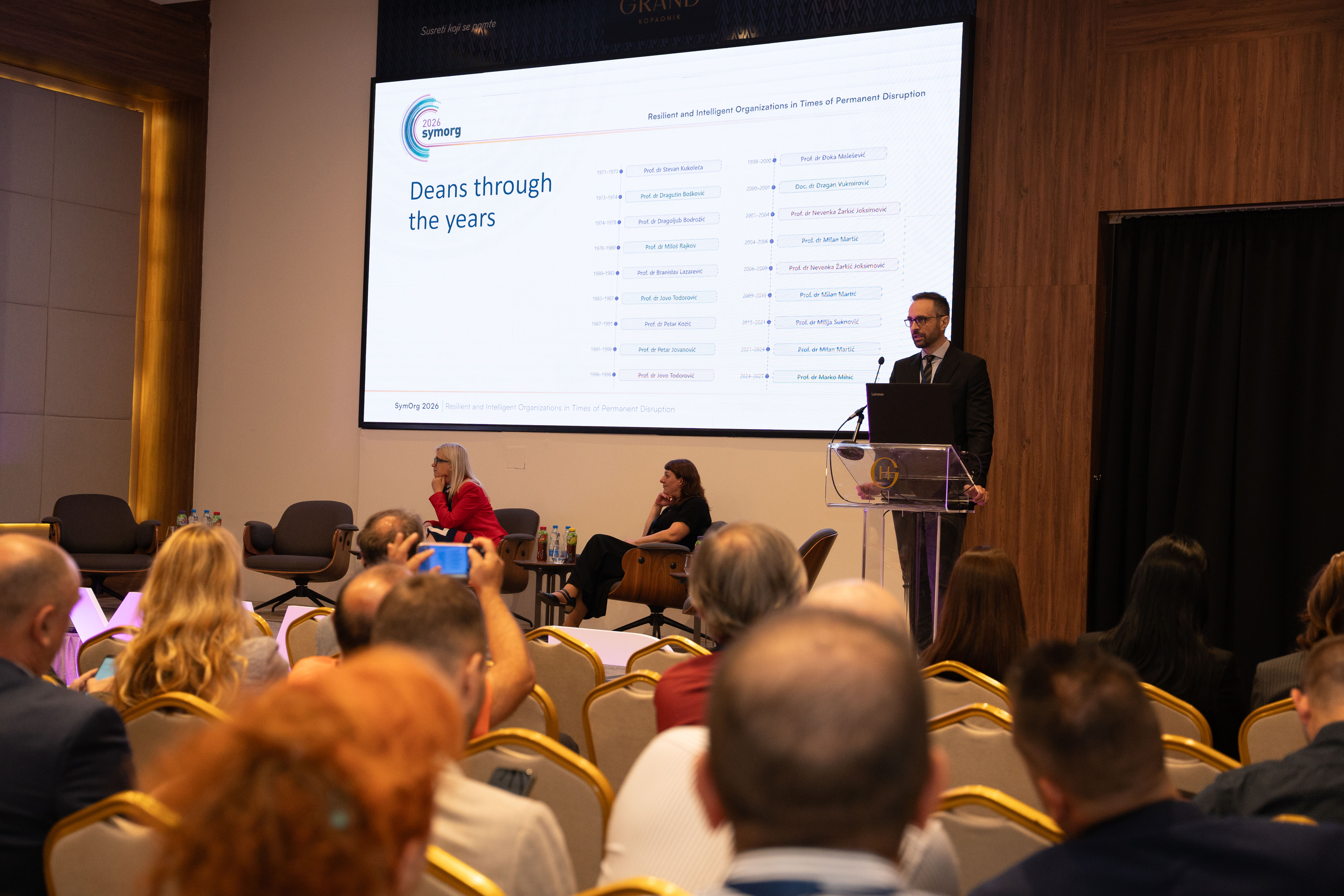 Regional academic and industry representatives at SymOrg 2026